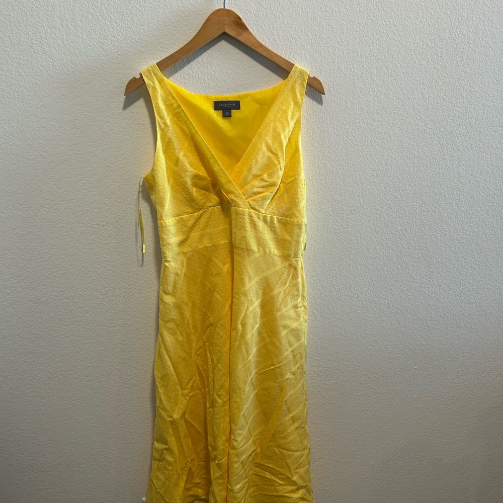 Liz Claiborne shift summer Yellow Dress